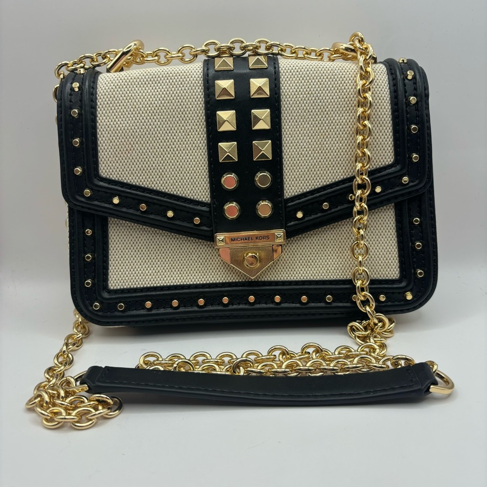 SOLD NWT Michael Kors Bag Crossbody Bag White Studded Shoulder Bag